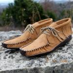 Womans Batwing Moccasin With Fringe