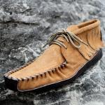 Womans Batwing Moccasin With Fringe